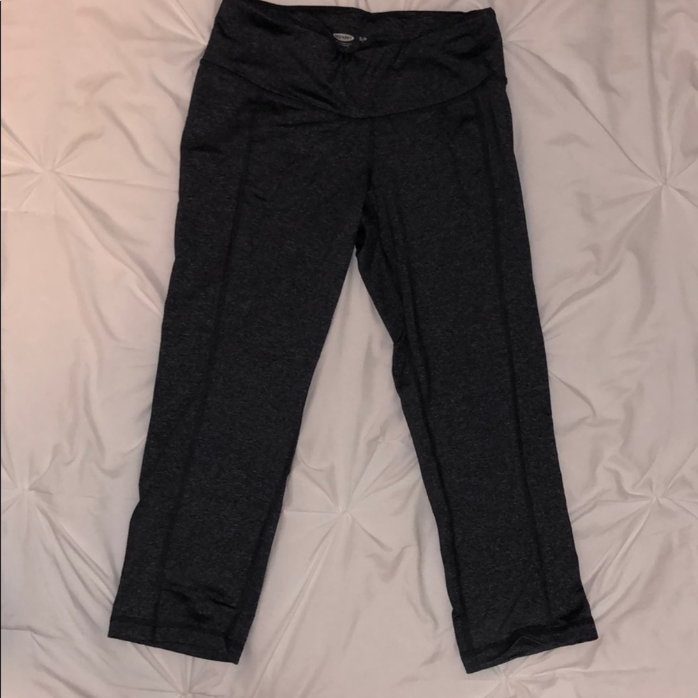 Old Navy Charcoal Grey Activewear Leggings- Small